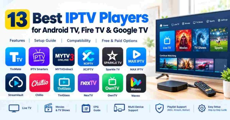 13 Best IPTV Players for Android TV, Fire TV & Google TV