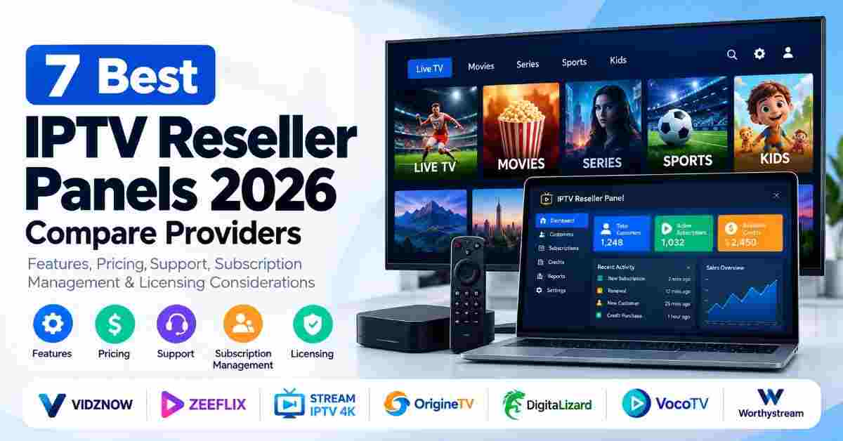 7 Best IPTV Reseller Panels 2026: Compare Providers