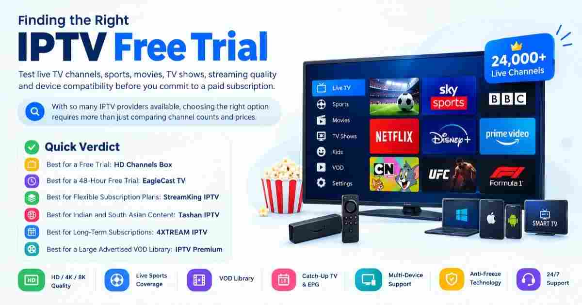 13 Best IPTV Free Trial Service to Try in 2026
