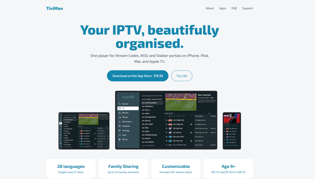 IPTV App for Apple TV