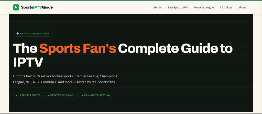 Sports IPTV Guide