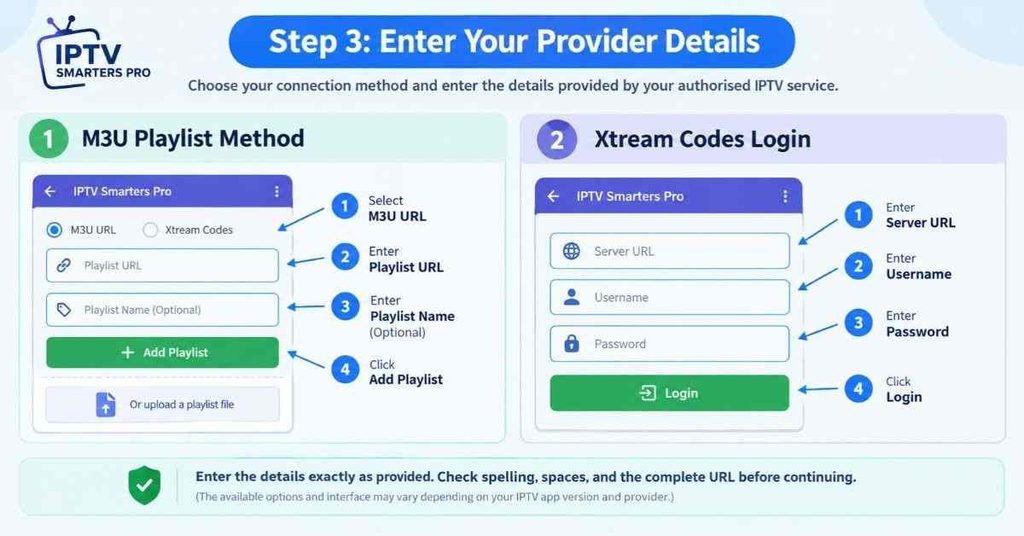 IPTV smartest Pro Setup Step 3