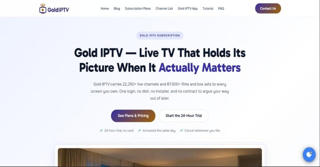 Gold IPTV Subscription
